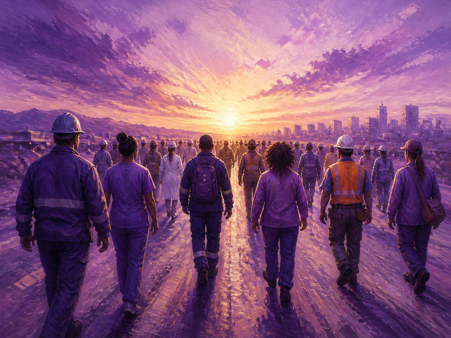 Illustration of five shifts shaping Gulf labour migration