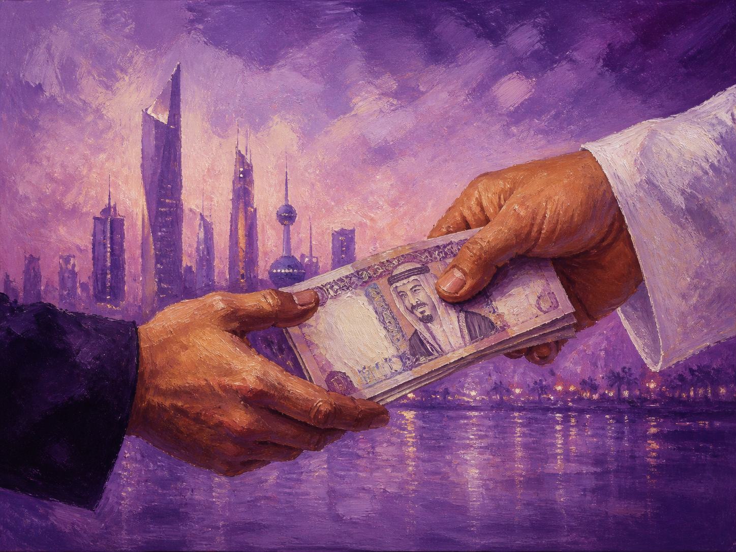 Illustration of remittance flows from the Gulf to India
